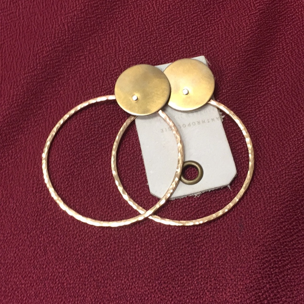 Anthropologie Gold Hoops